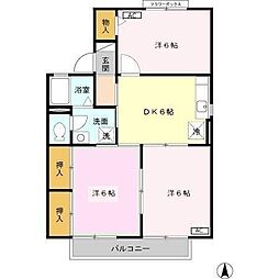 グランドールNA 3DKの間取図画像