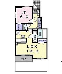 ALaMania1 1LDKの間取図画像