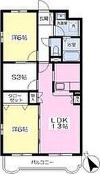 Estate山王 2SLDKの間取図画像