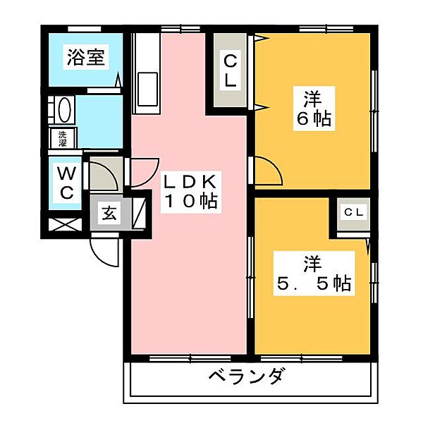 サンロードＭＨ ｜静岡県磐田市見付(賃貸アパート2LDK・1階・49.85㎡)の写真 その2