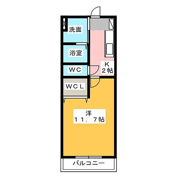 磐田ヒルズIII ｜静岡県磐田市上岡田(賃貸マンション1K・1階・36.86㎡)の写真 その2