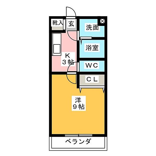 Windy堀ノ内 ｜静岡県袋井市川井(賃貸マンション1K・4階・27.54㎡)の写真 その2