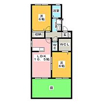 Ｖｉｌｌａ　Ｌｏｕｎｉｅ  ｜ 静岡県袋井市湊（賃貸アパート2LDK・1階・55.01㎡） その2