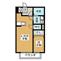 クレール御殿  ｜ 静岡県磐田市中泉（賃貸アパート1LDK・1階・33.39㎡） その2