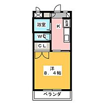 ツインシャトー富ヶ丘  ｜ 静岡県磐田市富丘（賃貸マンション1DK・2階・26.43㎡） その2