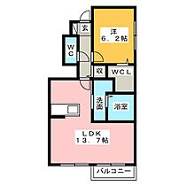 ウィットSENGEN B  ｜ 静岡県袋井市堀越（賃貸アパート1LDK・1階・48.23㎡） その2