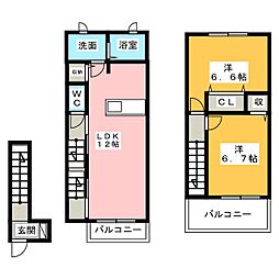 セイコー3 2LDKの間取図画像