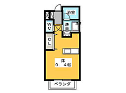 HeightsAvanti ワンルームの間取図画像