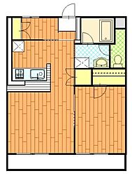 ハイツプリムローズ 1LDKの間取図画像