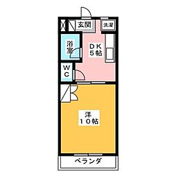 グランピア1 1DKの間取図画像