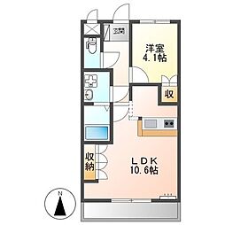 オリエンタルハイツ 1LDKの間取図画像