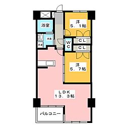 ARCO18 2LDKの間取図画像