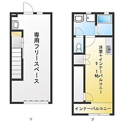 ホビープラス ワンルームの間取図画像