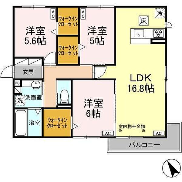 仮）東田中分譲賃貸PJ VI 101｜静岡県御殿場市東田中１丁目(賃貸アパート3LDK・1階・79.21㎡)の写真 その2