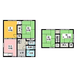 戸崎貸家　中棟 2階4DKの間取り