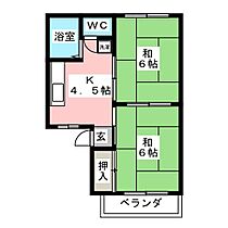 アトゥレうずら  ｜ 岐阜県岐阜市南鶉６丁目（賃貸アパート2K・2階・37.80㎡） その2