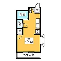 ピープルハイツ　ヒビノ  ｜ 岐阜県岐阜市茜部大川１丁目（賃貸マンション1R・2階・22.10㎡） その2