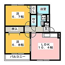 コアロードII  ｜ 岐阜県羽島郡笠松町無動寺（賃貸マンション2LDK・1階・55.40㎡） その2