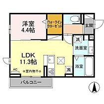 D-ROOM茜部中島　A棟 103 ｜ 岐阜県岐阜市茜部中島１丁目75番地1（賃貸アパート1LDK・1階・40.30㎡） その2