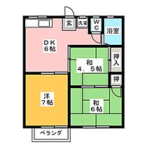 柳原コーポラス  ｜ 岐阜県羽島郡岐南町上印食１丁目（賃貸マンション3DK・2階・48.60㎡） その2