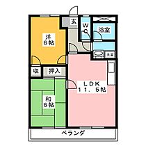 ハイツ園城  ｜ 岐阜県羽島郡笠松町円城寺（賃貸マンション2LDK・3階・49.50㎡） その2