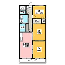 プリベール2000  ｜ 岐阜県岐阜市柳津町南塚５丁目（賃貸マンション3LDK・2階・57.75㎡） その2