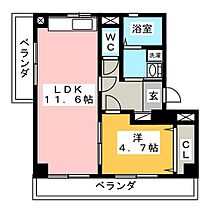 サンハイムＵ．Ｓ．イ－スト  ｜ 岐阜県岐阜市茜部菱野３丁目（賃貸マンション1LDK・1階・41.50㎡） その2