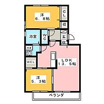 サンライズガーデン  ｜ 岐阜県羽島郡岐南町八剣北１丁目（賃貸アパート2LDK・3階・58.37㎡） その2