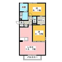 コアロードVIII  ｜ 岐阜県羽島郡岐南町徳田６丁目（賃貸アパート2LDK・3階・55.47㎡） その2