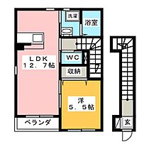 悠II  ｜ 岐阜県岐阜市北鶉４丁目（賃貸アパート1LDK・2階・44.39㎡） その2