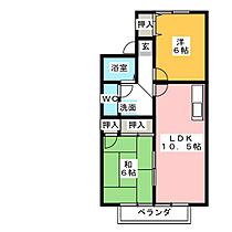 シェルピー高瀬  ｜ 岐阜県羽島郡笠松町米野（賃貸アパート2LDK・2階・50.31㎡） その2