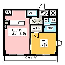 サンハイツオギソII  ｜ 岐阜県羽島郡岐南町野中４丁目（賃貸マンション1LDK・1階・45.00㎡） その2