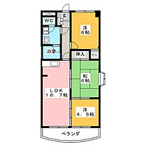 アーバンヒルズ笠松  ｜ 岐阜県羽島郡笠松町円城寺（賃貸マンション3LDK・2階・58.85㎡） その2