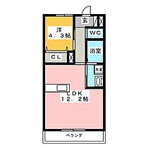 ガーネット  ｜ 岐阜県岐阜市柳津町南塚５丁目（賃貸アパート1LDK・1階・40.00㎡） その2