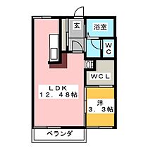 タウニィ服部  ｜ 岐阜県岐阜市茜部菱野３丁目（賃貸アパート1LDK・1階・38.00㎡） その2