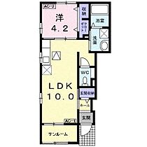 エスポワール宇佐南  ｜ 岐阜県岐阜市宇佐南１丁目（賃貸アパート1LDK・1階・41.48㎡） その2