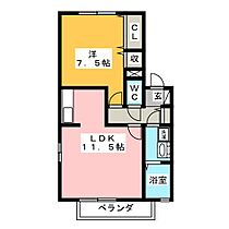 ドミール六条　Ａ棟  ｜ 岐阜県岐阜市六条南２丁目（賃貸アパート1LDK・2階・45.38㎡） その2