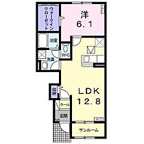 クラール　パプリカA  ｜ 岐阜県岐阜市須賀４丁目（賃貸アパート1LDK・1階・50.16㎡） その2