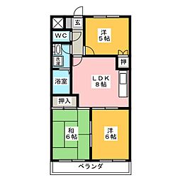エステート23 3LDKの間取図画像