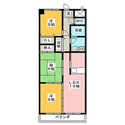 グランツ・杉山3 3LDKの間取図画像