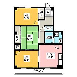 BelleEpochOGAWA 3LDKの間取図画像