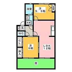 BEAT21B 2LDKの間取図画像