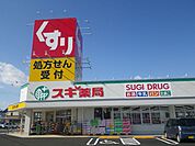 ドラッグストア 「スギ薬局まで270m」