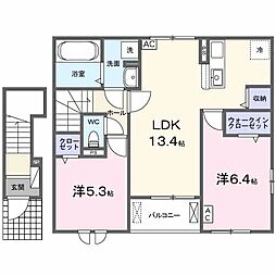 Brise(ブリーズ) 2LDKの間取図画像