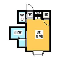 モンパオ21　南棟  ｜ 岐阜県岐阜市菅生１丁目（賃貸アパート1R・1階・19.02㎡） その2