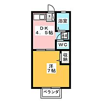 ゴーバルハウス　Ａ棟  ｜ 岐阜県岐阜市東改田字再勝（賃貸アパート1DK・1階・26.40㎡） その2