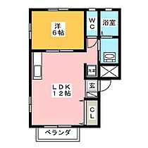 メゾン大原  ｜ 岐阜県岐阜市長良西野前（賃貸マンション1LDK・2階・39.33㎡） その2