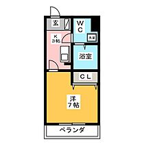 Ｙフラット  ｜ 岐阜県岐阜市古市場（賃貸マンション1K・1階・25.00㎡） その2