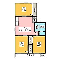 松原ビル  ｜ 岐阜県岐阜市早田栄町２丁目（賃貸マンション3LDK・4階・60.45㎡） その2