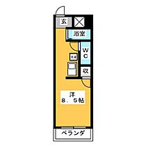 エステイトピア  ｜ 岐阜県岐阜市深坂１丁目（賃貸マンション1R・4階・20.42㎡） その2